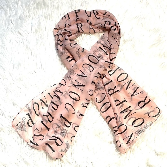 Parisian 100% Silk Scarf Made in Paris, France - Picture 4 of 8